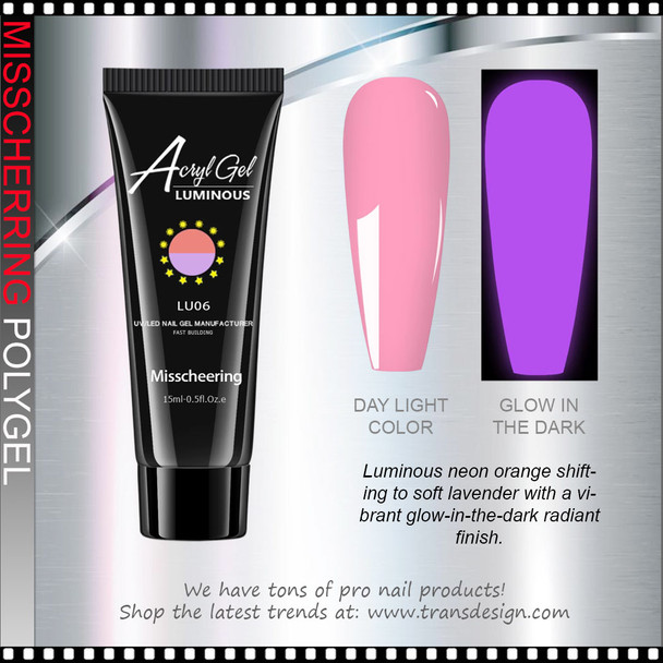 MISSCHEERING POLYGEL Luminous Orange to Lavender #LUO6