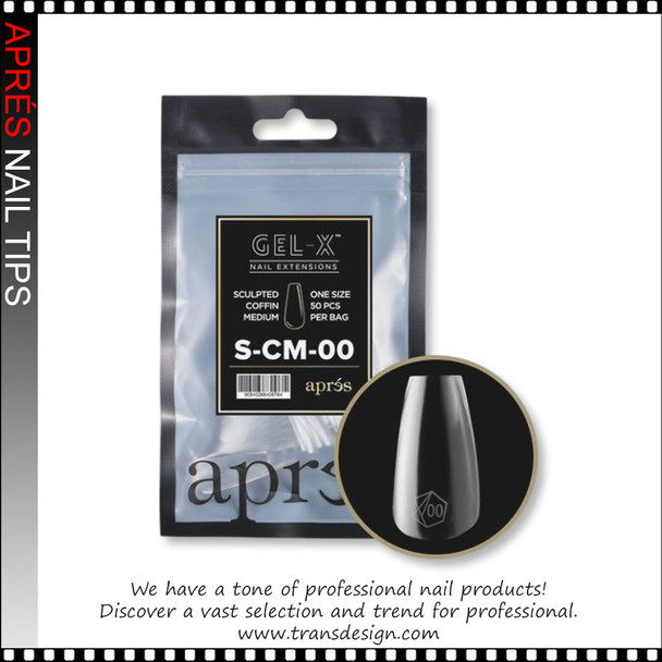 APRES Sculpted Coffin Medium Refill Bag 50/Bag