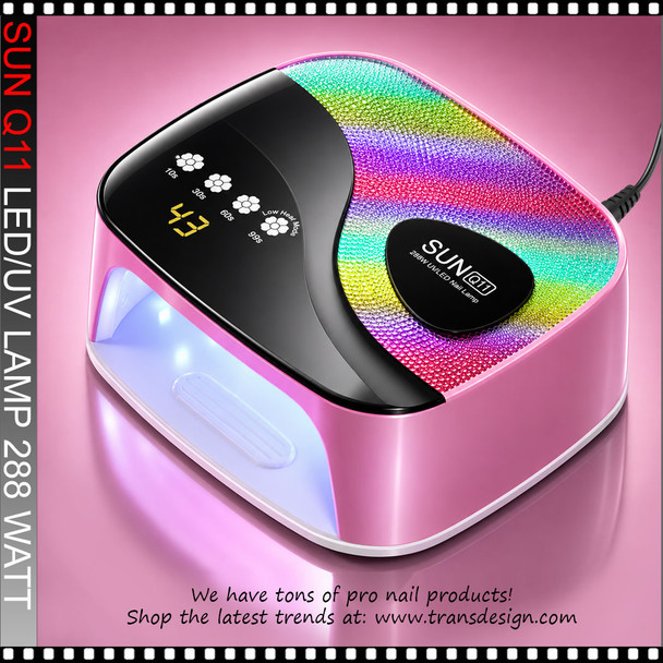 SUN Q11 UV LED Light, AuraGlow Rhinestone 288W.