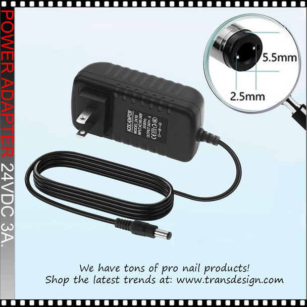  24VDC 3A. POWER ADAPTER Regular Plug