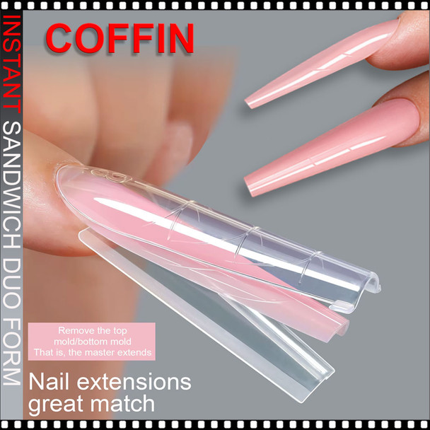 INSTANT COFFIN Sandwich Nail Duo Forms 256/Case