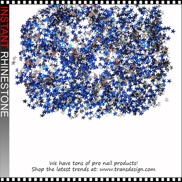 RHINESTONE Star Shape Sapphire Color 1440/Pack