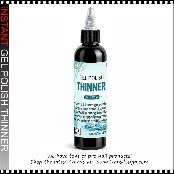 INSTANT LED/UV Gel Polish Thinner 8oz.