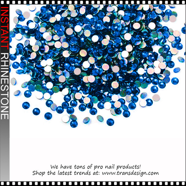 RHINESTONE Round Shape Sapphire Blue Color 1440/Pack