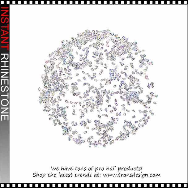 RHINESTONE Teardrop Shape Iridescent AB Color 1440/Pack