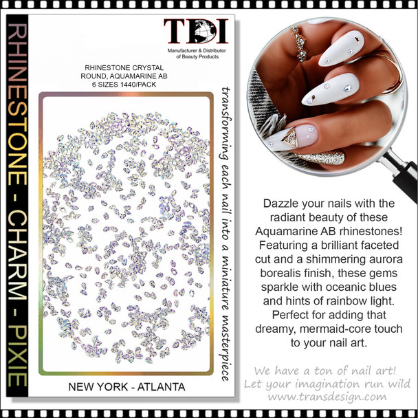 RHINESTONE Teardrop Shape Iridescent AB Color 1440/Pack