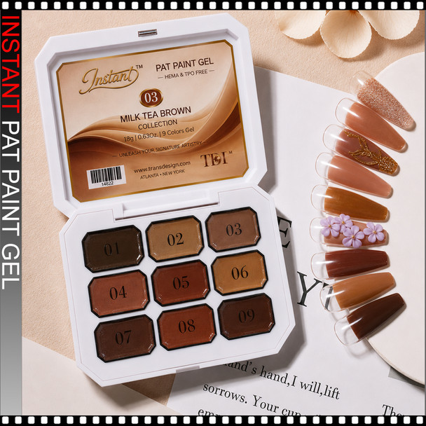 INSTANT PAT PAINT Milk Tea Brown Collection 9/Case
