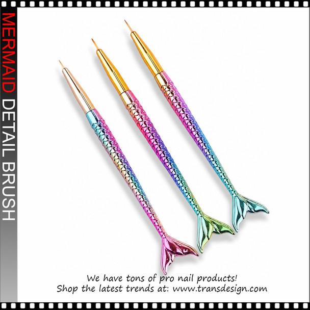 DETAIL BRUSH Ultra Thin, Mermaid 3/Pack