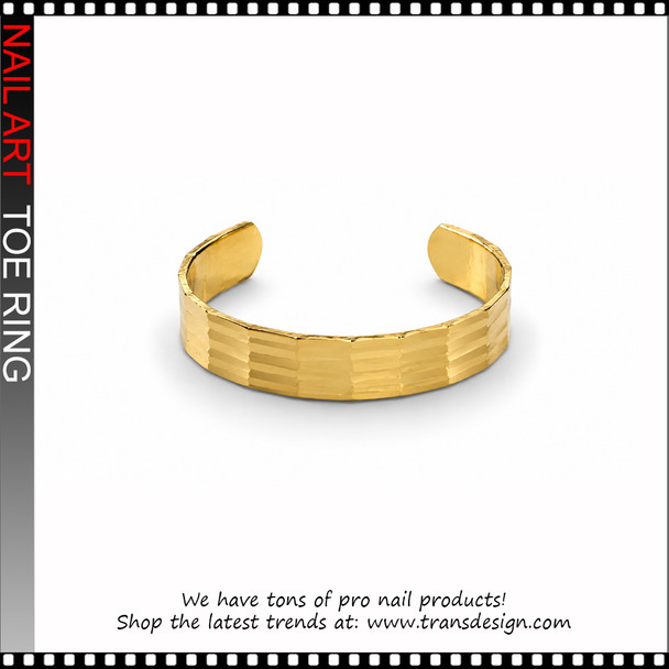 Adjustable Elegant gold-tone cuff Toe Ring #11427