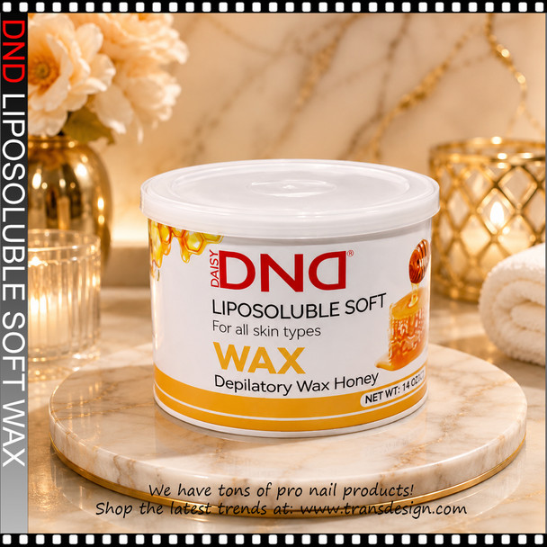 DND Liposoluble Soft Depilatory Wax "Honey", 14.1 oz
