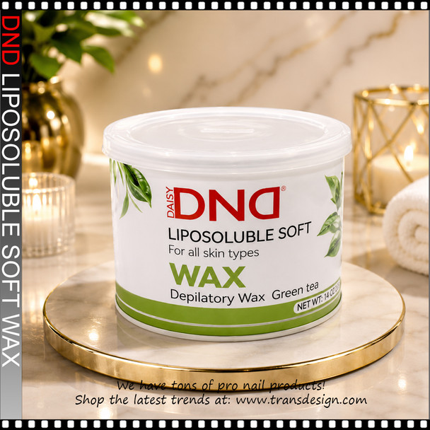 DND Liposoluble Soft Depilatory Wax "Green Tea", 14.1 oz