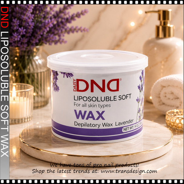 DND Liposoluble Soft Depilatory Wax "Lavender", 14.1 oz