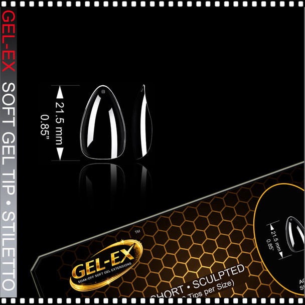 GEL-EX Stiletto, Short, Sculpted 600/Case