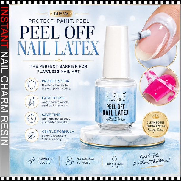 AWSTORG Peel Off Nail Latex 15ml / 0.5 fl.oz