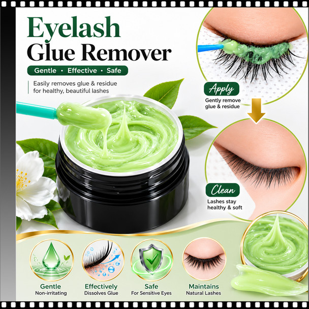 Professional Eyelash Extension Glue Remover 5g , Green