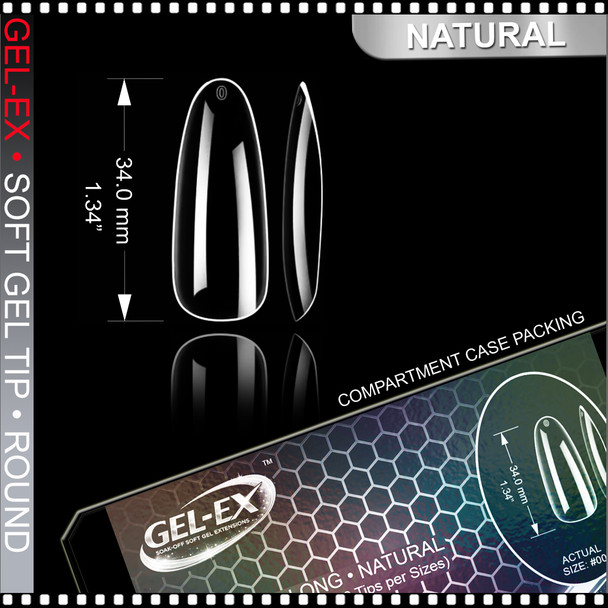 GEL-EXT Round, Long, Natural 450/Case