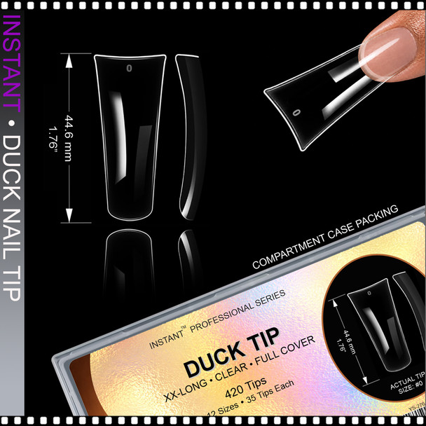 INSTANT TIP Duck, XX-Long, Full Cover, Clear 420/Case