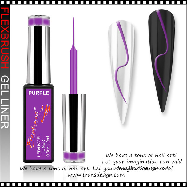 INSTANT Gel Nail Art Gel Liner, Purple 0.3oz.