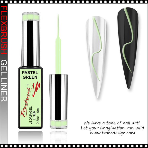 INSTANT Gel Nail Art Gel Liner, Pastel Green 0.3oz.