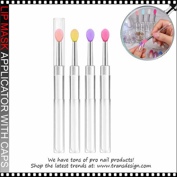 NAIL ART Silicone Applicator Tools Assorted Color 4/Pack #1