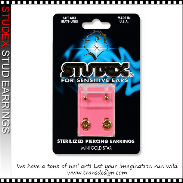 STUDEX 24K Gold Plated Stud Earrings – Mini Star