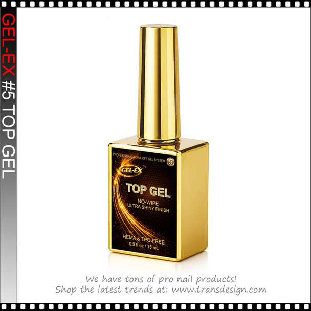 GEL-EX #5 Top Gel, No Wipe 0.5oz.