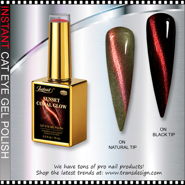 INSTANT CAT EYE #33 Sunset Coral Glow 0.5oz.