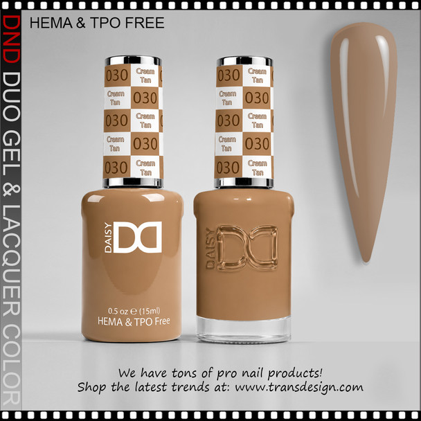 DND Gel Polish Duo HEMA & TPO-Free - #030 Cream Tan