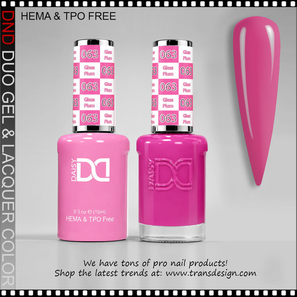 DND Gel Polish Duo HEMA & TPO-Free - #063 Glass Plum
