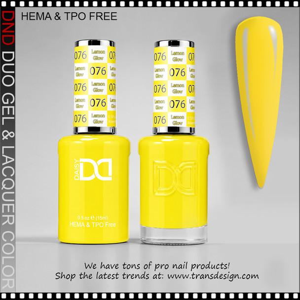 DND Gel Polish Duo HEMA & TPO-Free - #076 Lemon Glow