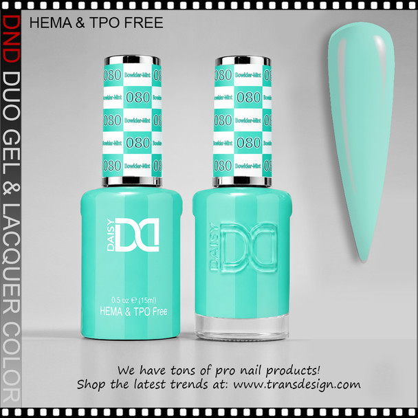 DND Gel Polish Duo HEMA & TPO-Free - #080 Bewilder Mint
