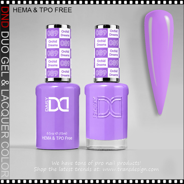 DND Gel Polish Duo HEMA & TPO-Free - #089 Orchid Dreams