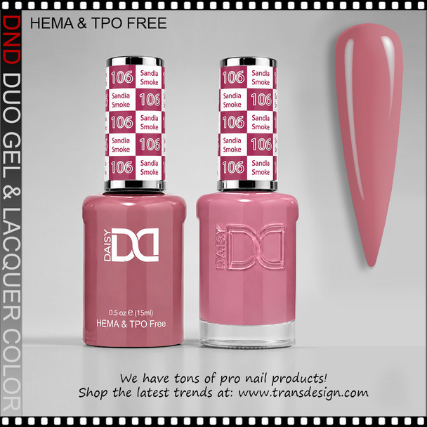 DND Gel Polish Duo HEMA & TPO-Free - #106 Sandia Smoke