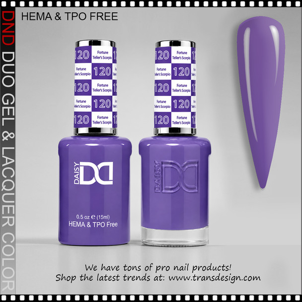 DND Gel Polish Duo HEMA & TPO-Free - #120 Fortune Teller'S Scorpio