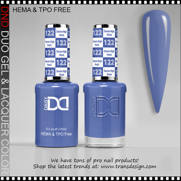 DND Gel Polish Duo HEMA & TPO-Free - #122 Denim High Heels