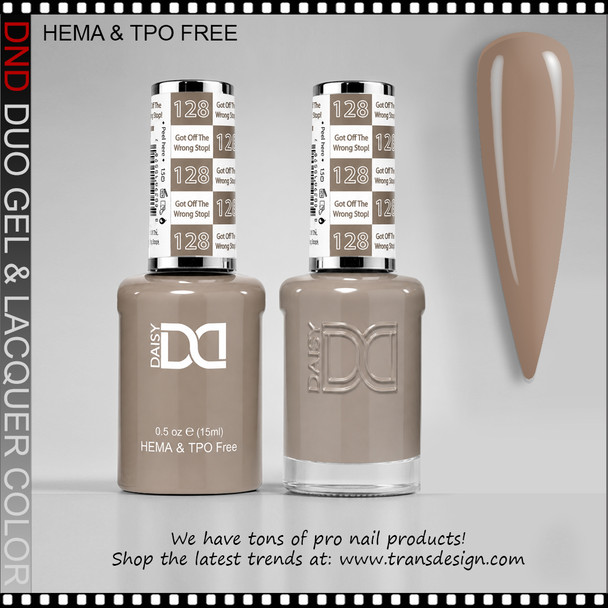 DND Gel Polish Duo HEMA & TPO-Free - #128 Got Off The Wrong Stop