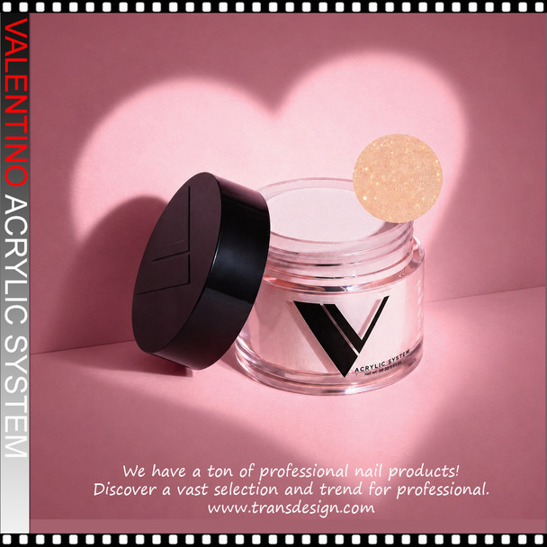 V BEAUTY PURE VALENTINO Acrylic Powder Call Me Peachy 1.5oz.
