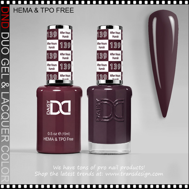 DND Gel Polish Duo HEMA & TPO-Free - #139 After Hours Hurrah