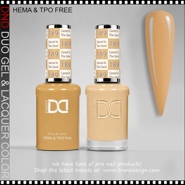 DND Gel Polish Duo HEMA & TPO-Free - #189 Camel In The Sand
