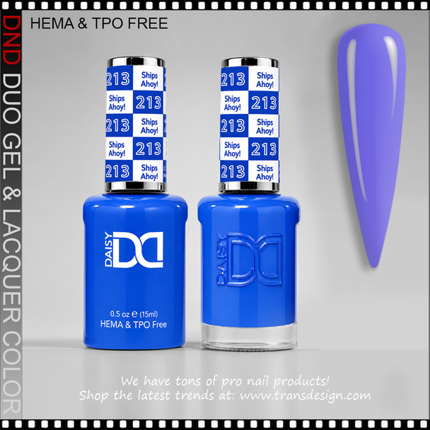 DND Gel Polish Duo HEMA & TPO-Free - #214 Oh Buoy, My Azul! 