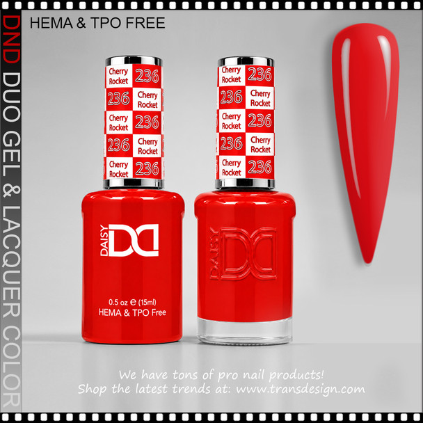 DND Gel Polish Duo HEMA & TPO-Free - #236 Cherry Rocket