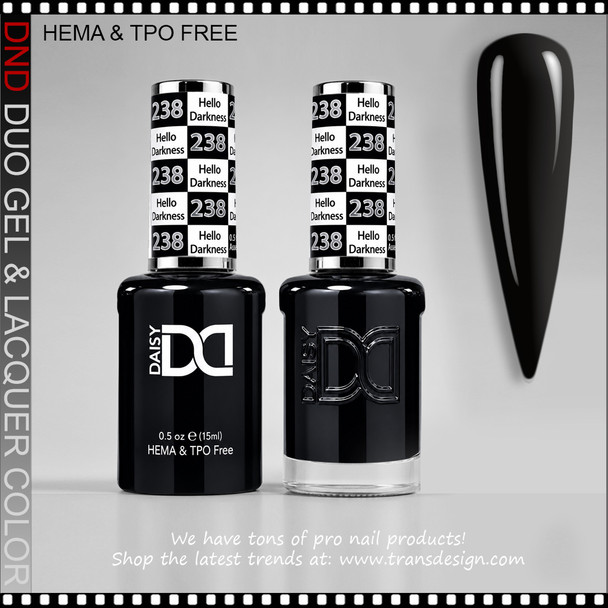 DND Gel Polish Duo HEMA & TPO-Free #238 Hello Darkness