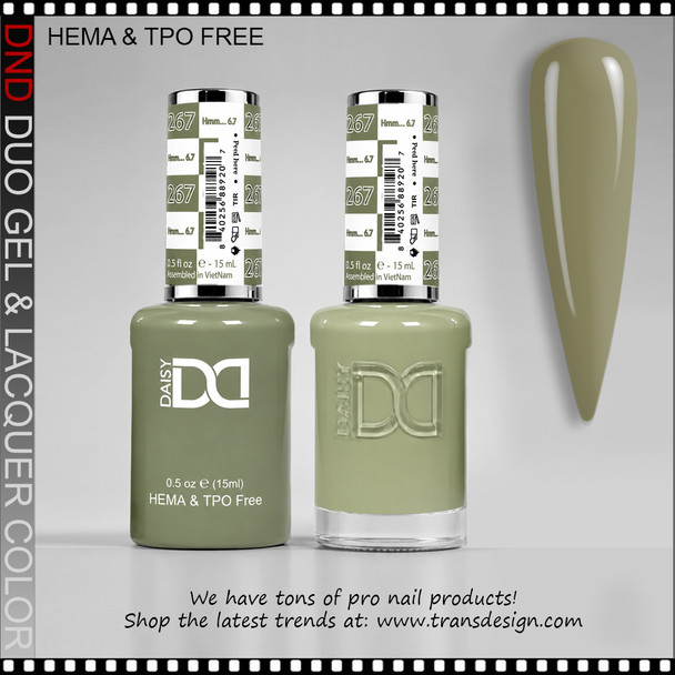 DND Gel Polish Duo HEMA & TPO-Free #267 Hmm...6,7