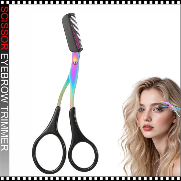 SCISSOR 2-in-1 Eyebrow Trimmer With Comb