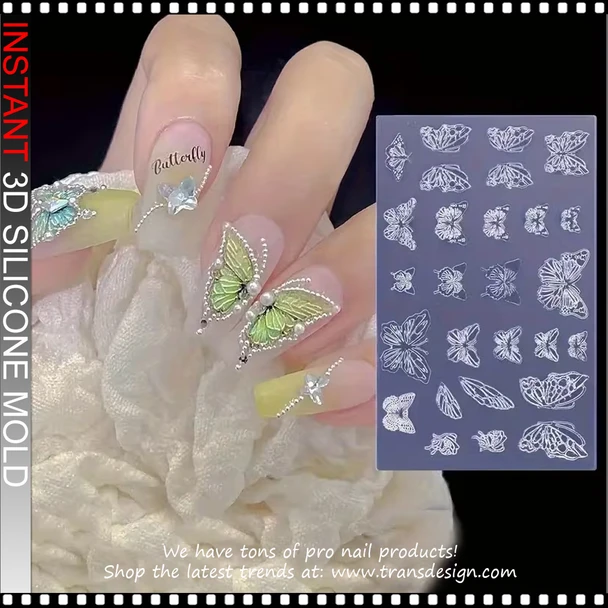 3D SILICONE MOLD Butterfly Wings
