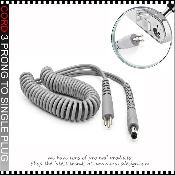 CORD Small 3-Prong to Single Plug Handpiece 