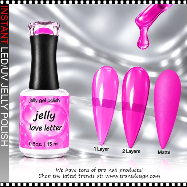 JELLY GEL POLISH – LOVE LETTER 0.5 FL. OZ.