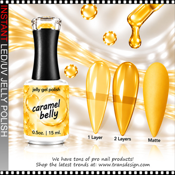 JELLY GEL POLISH – CARAMEL BELLY 0.5 OZ.
