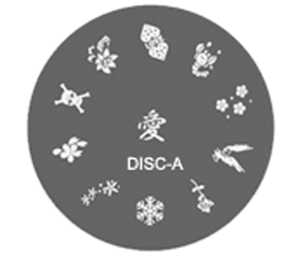 NAIL STAMPING Plate  #DISC-A