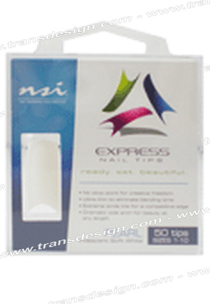 NSI Express  Nail Tips Pearl White 50/Pack *